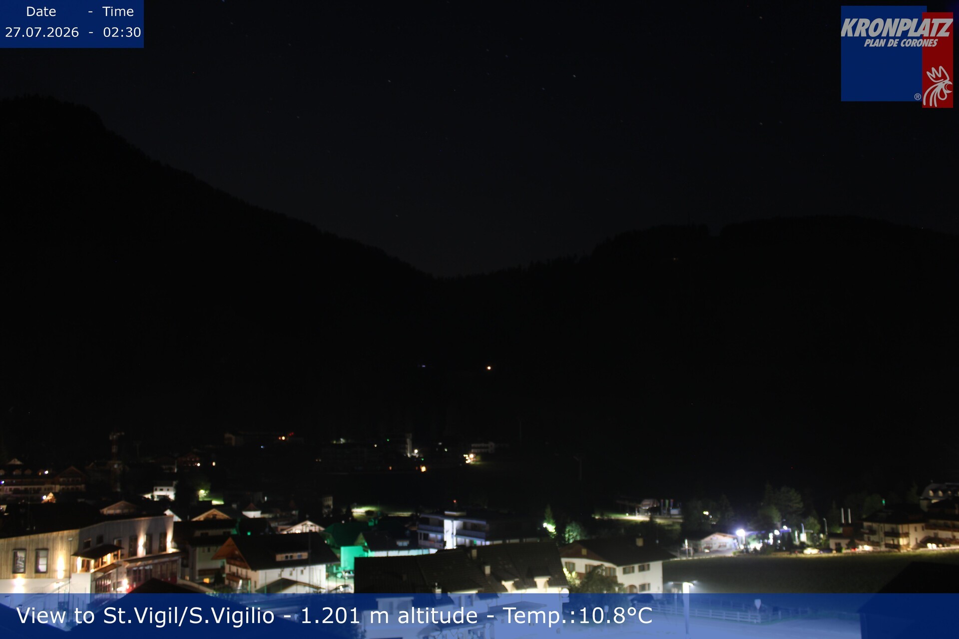 Archiv Foto Webcam St. Vigil am Kronplatz, Südtirol