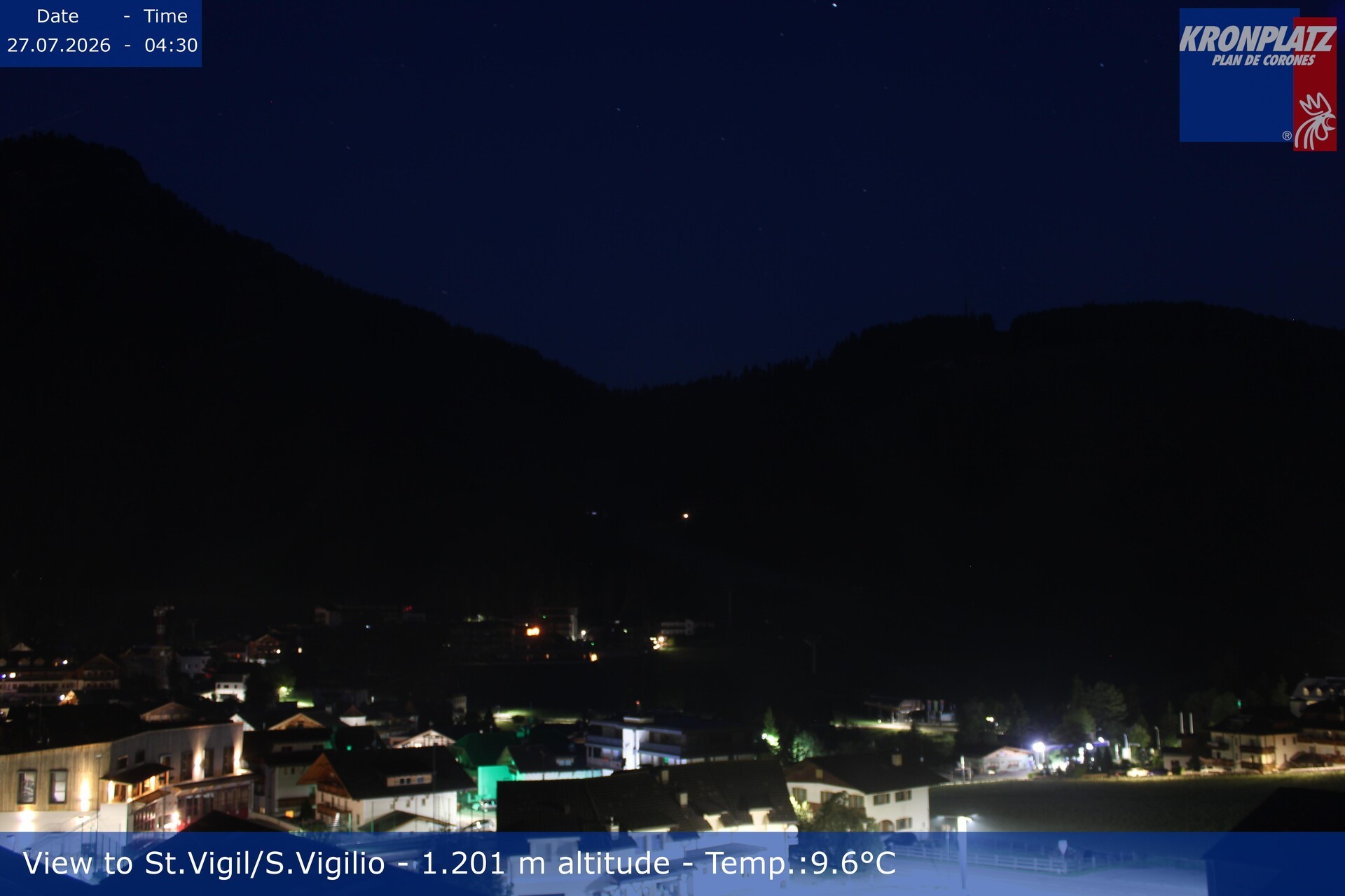Archiv Foto Webcam St. Vigil am Kronplatz, Südtirol