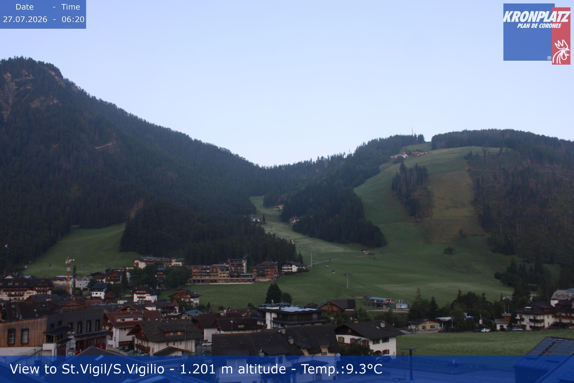 Archiv Foto Webcam St. Vigil am Kronplatz, Südtirol