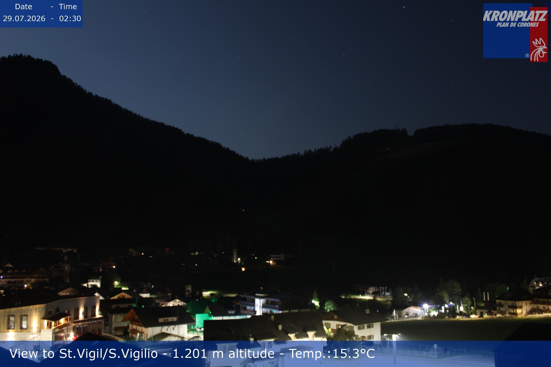 Archiv Foto Webcam St. Vigil am Kronplatz, Südtirol