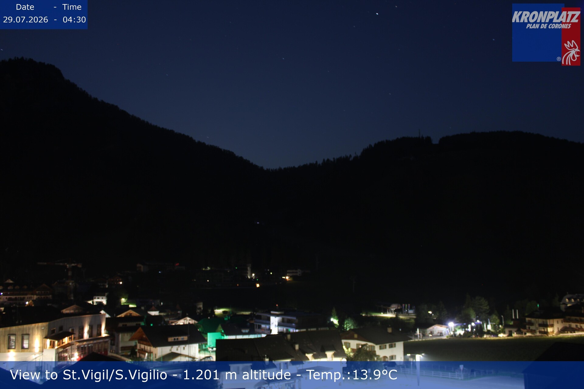 Archiv Foto Webcam St. Vigil am Kronplatz, Südtirol