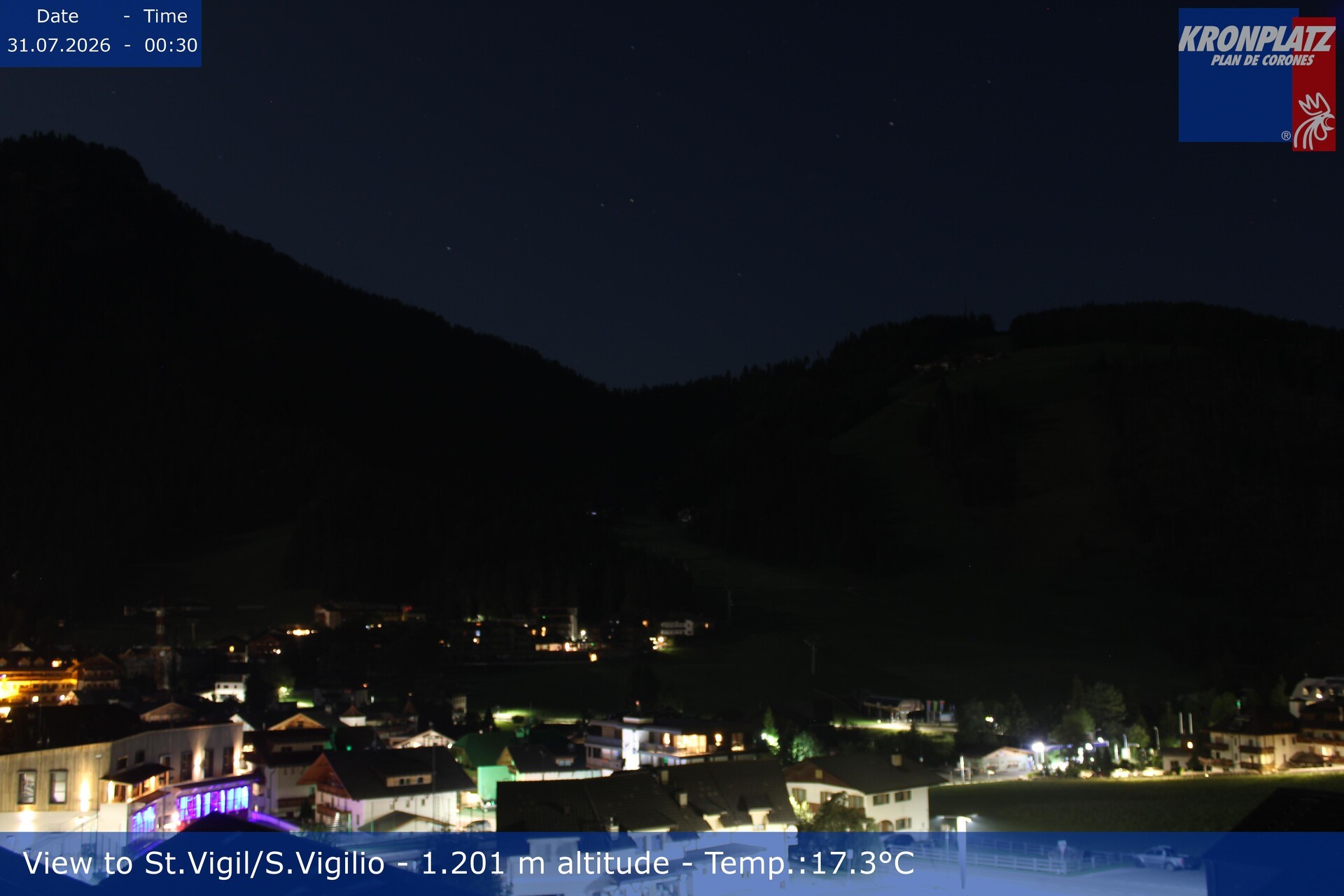 Archiv Foto Webcam St. Vigil am Kronplatz, Südtirol