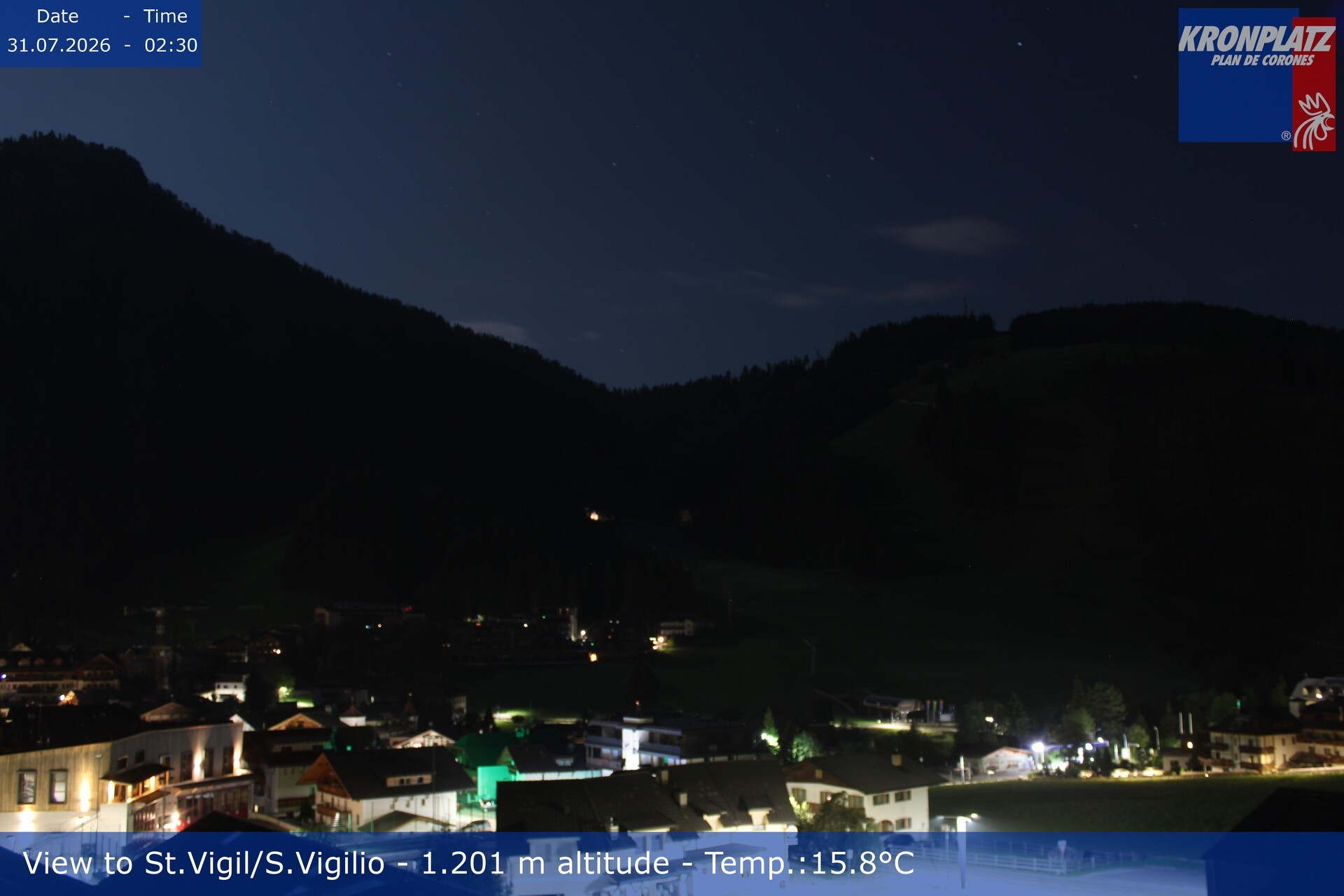 Archiv Foto Webcam St. Vigil am Kronplatz, Südtirol
