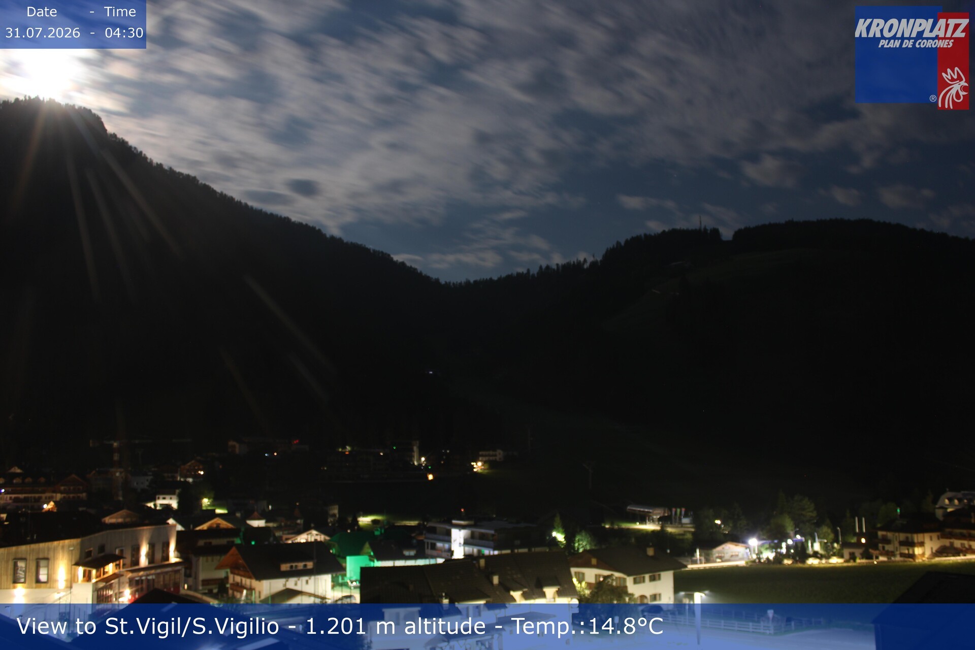 Archiv Foto Webcam St. Vigil am Kronplatz, Südtirol