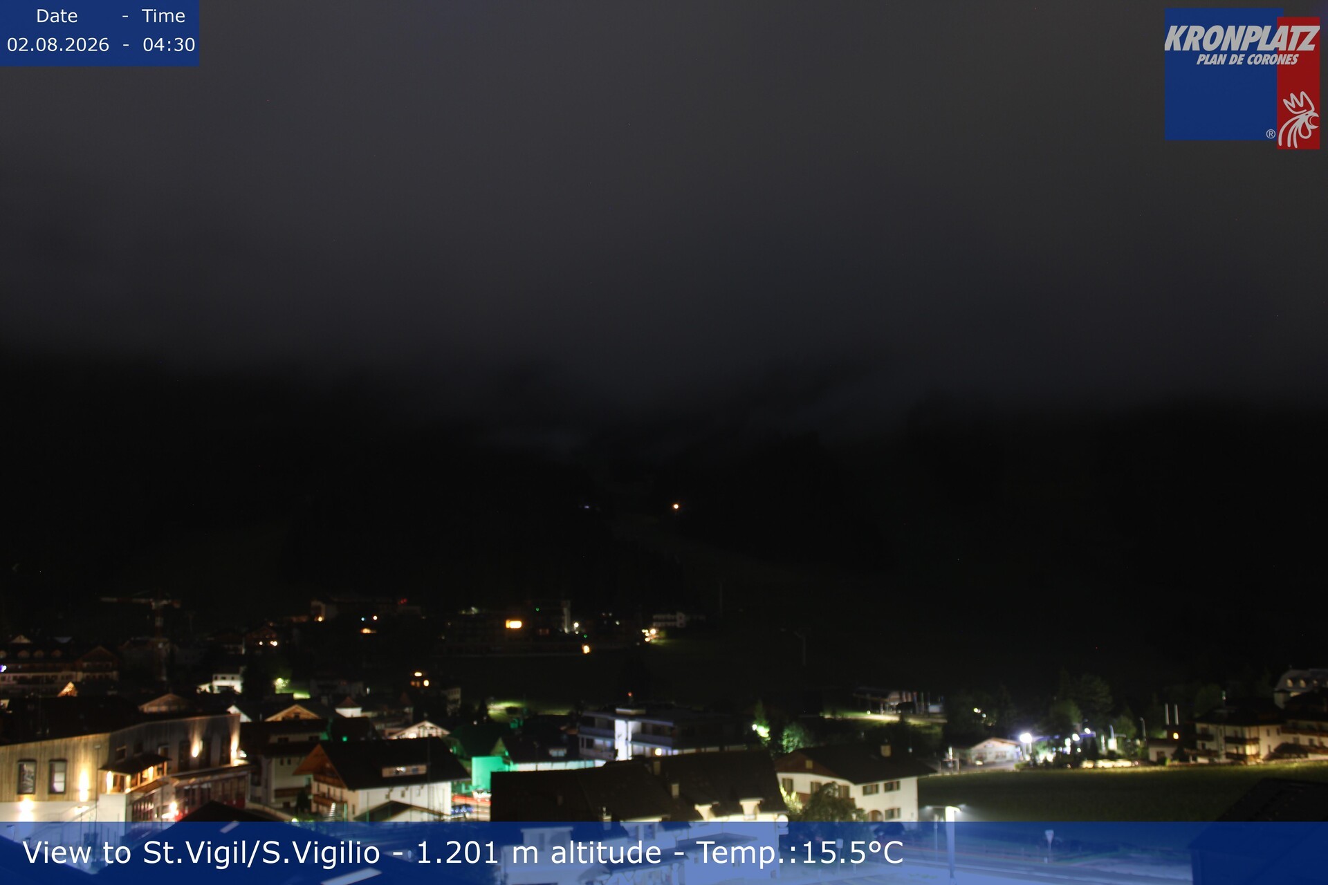 Archiv Foto Webcam St. Vigil am Kronplatz, Südtirol
