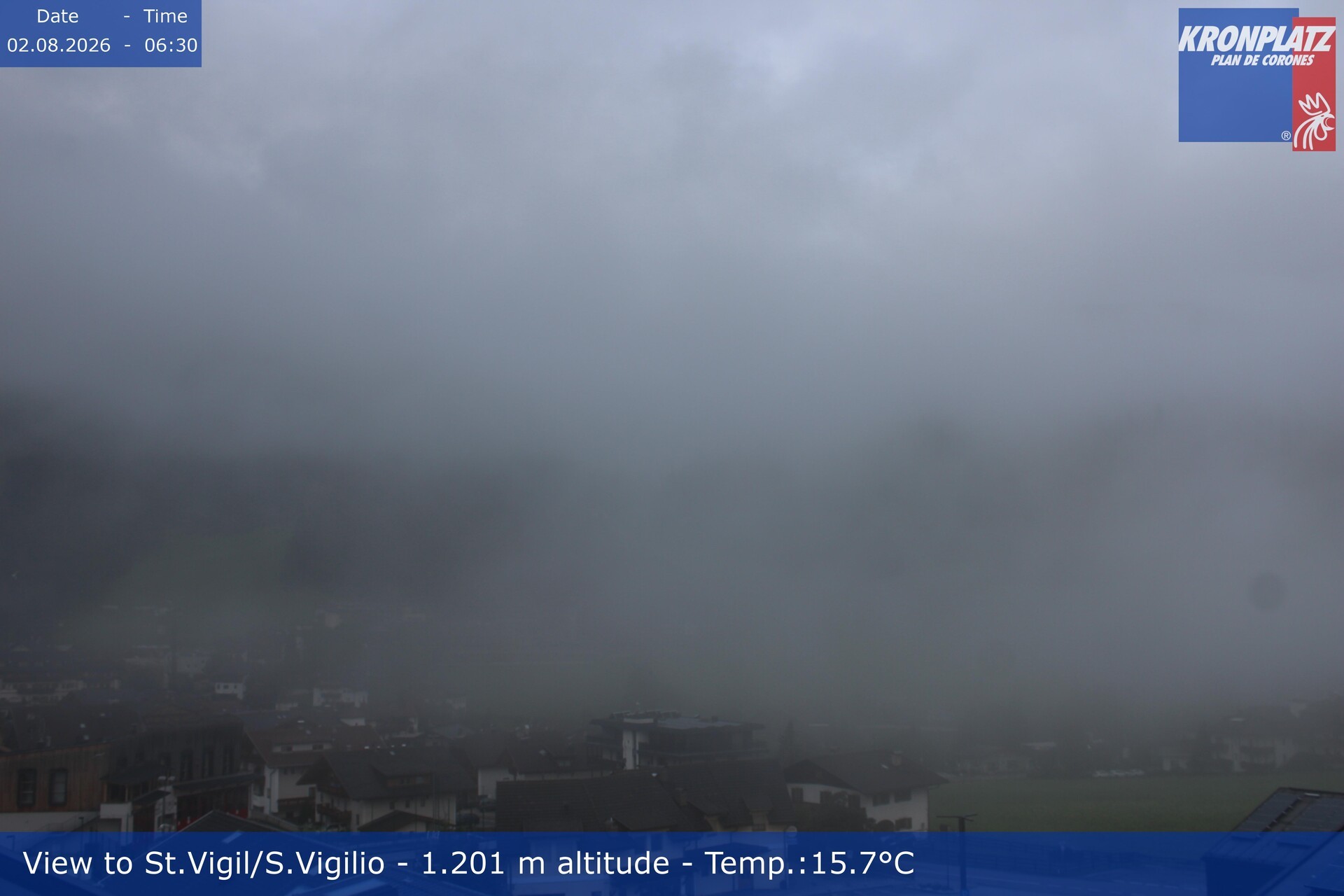 Archiv Foto Webcam St. Vigil am Kronplatz, Südtirol