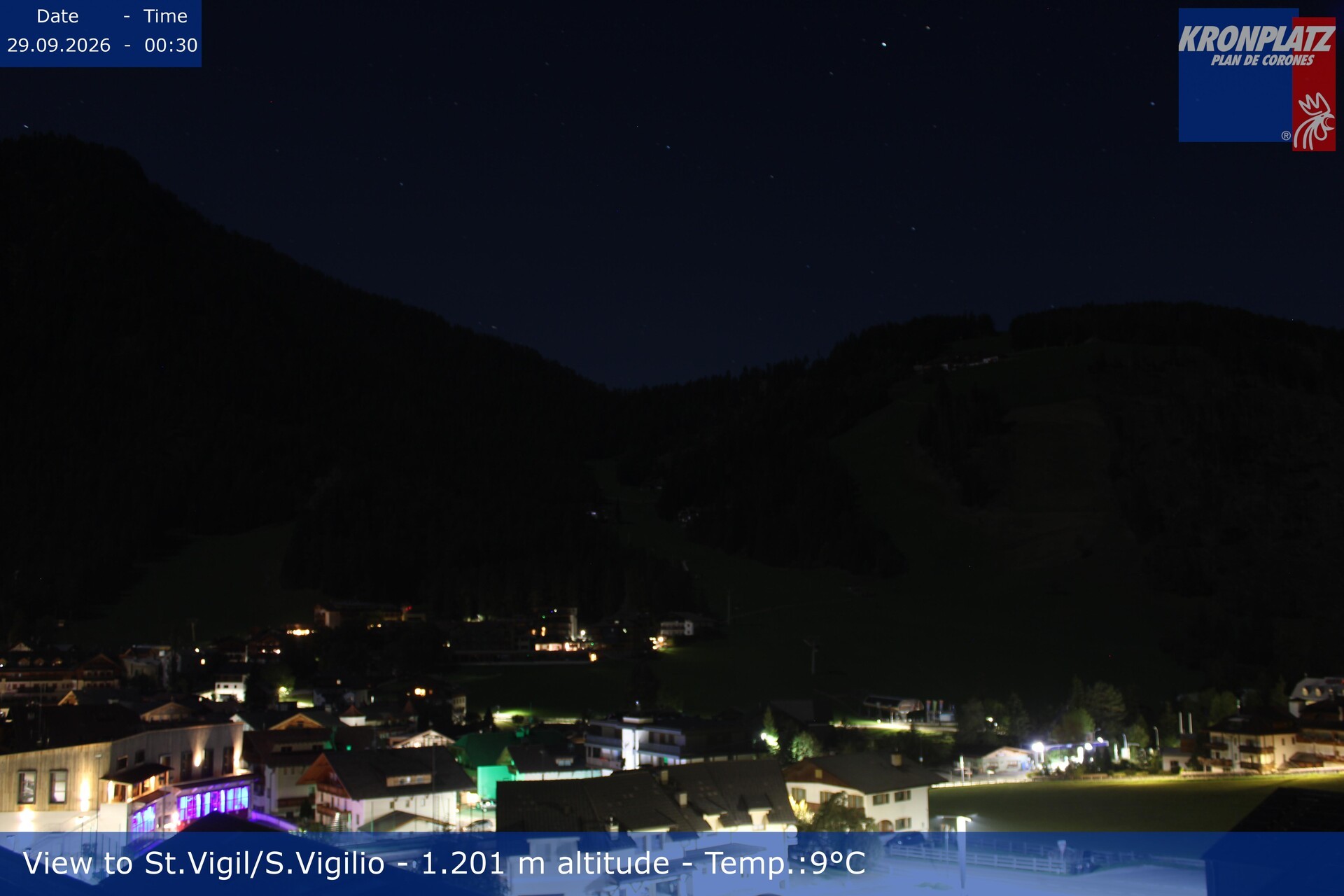 Archiv Foto Webcam St. Vigil am Kronplatz, Südtirol