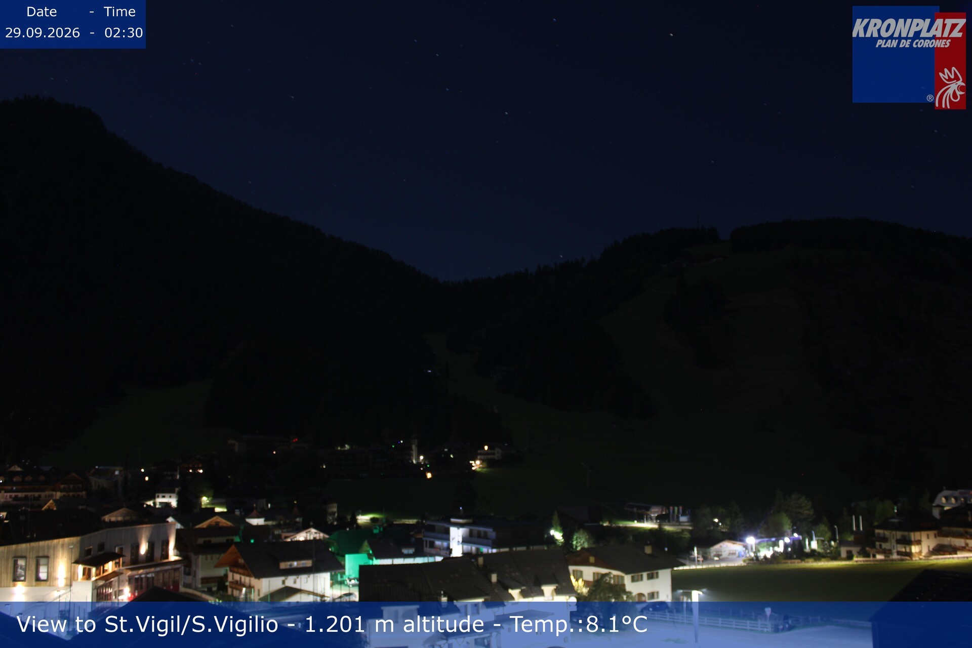 Archiv Foto Webcam St. Vigil am Kronplatz, Südtirol