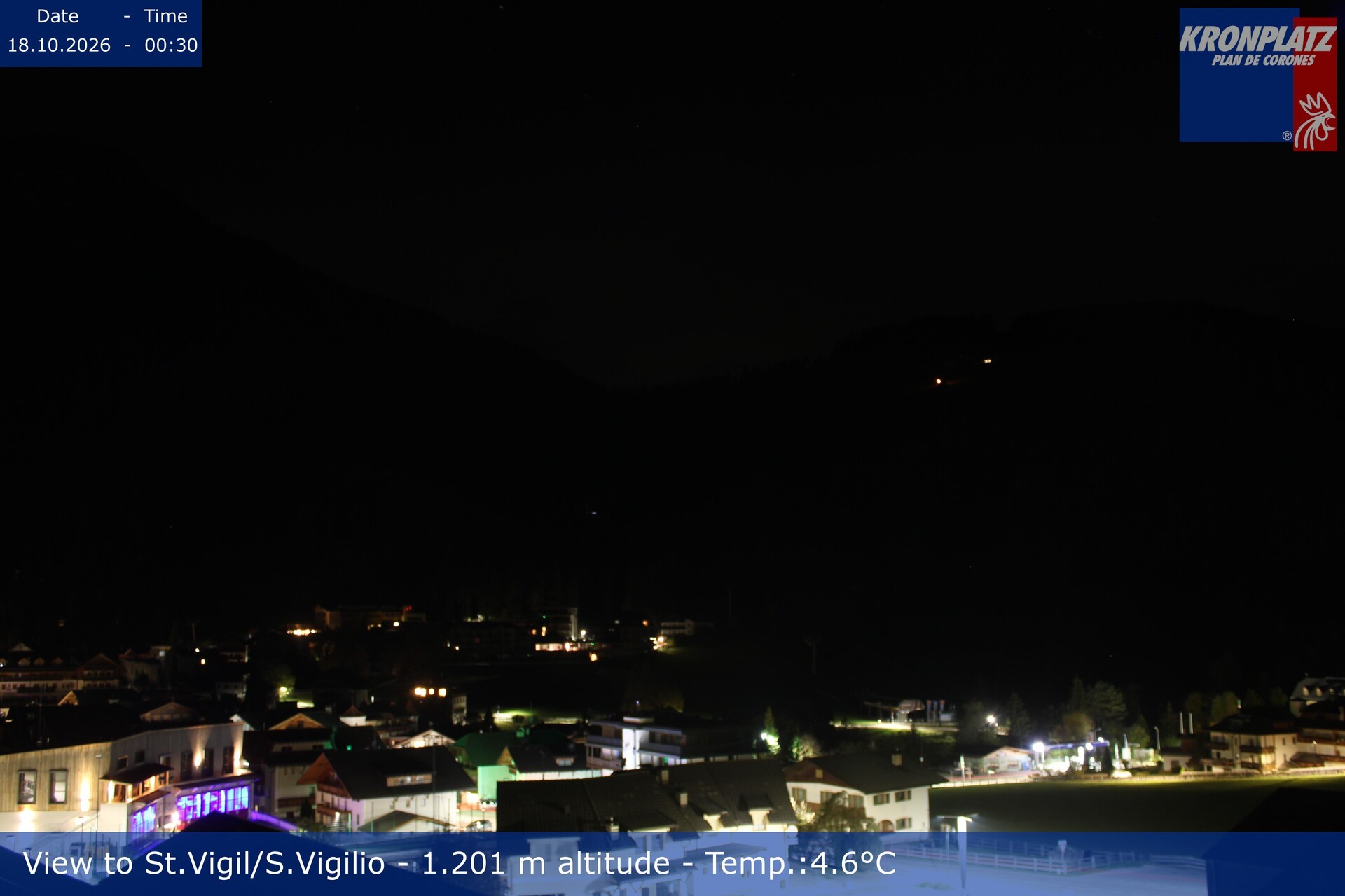 Archiv Foto Webcam St. Vigil am Kronplatz, Südtirol