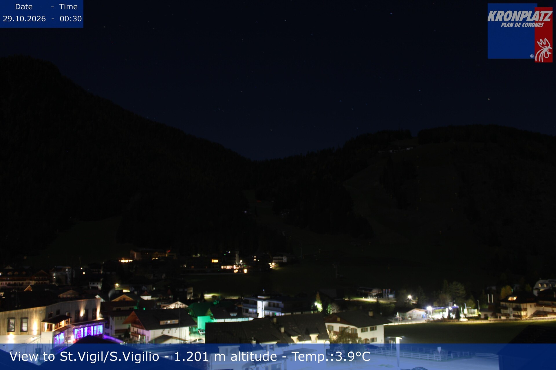 Archiv Foto Webcam St. Vigil am Kronplatz, Südtirol