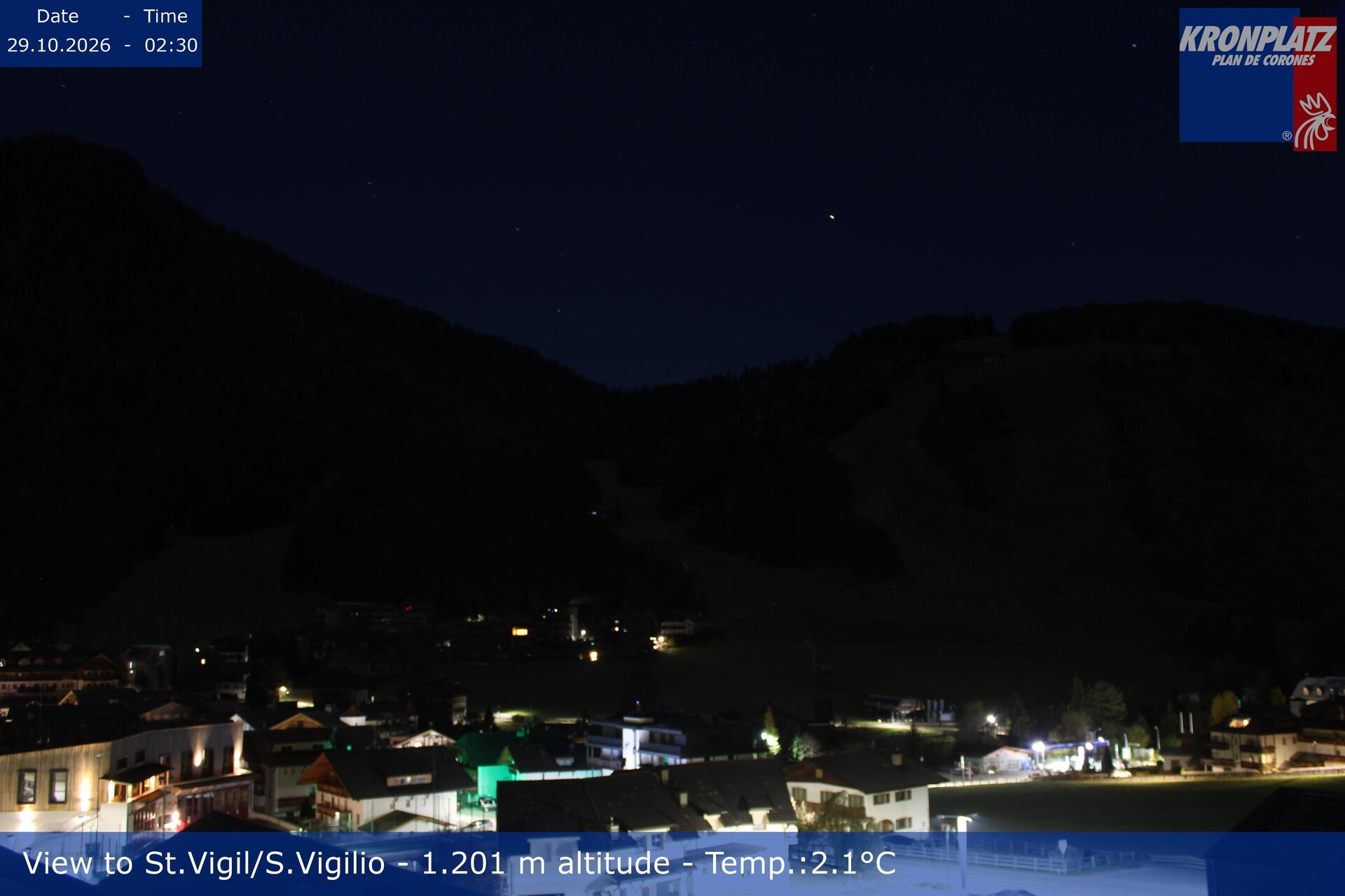 Archiv Foto Webcam St. Vigil am Kronplatz, Südtirol