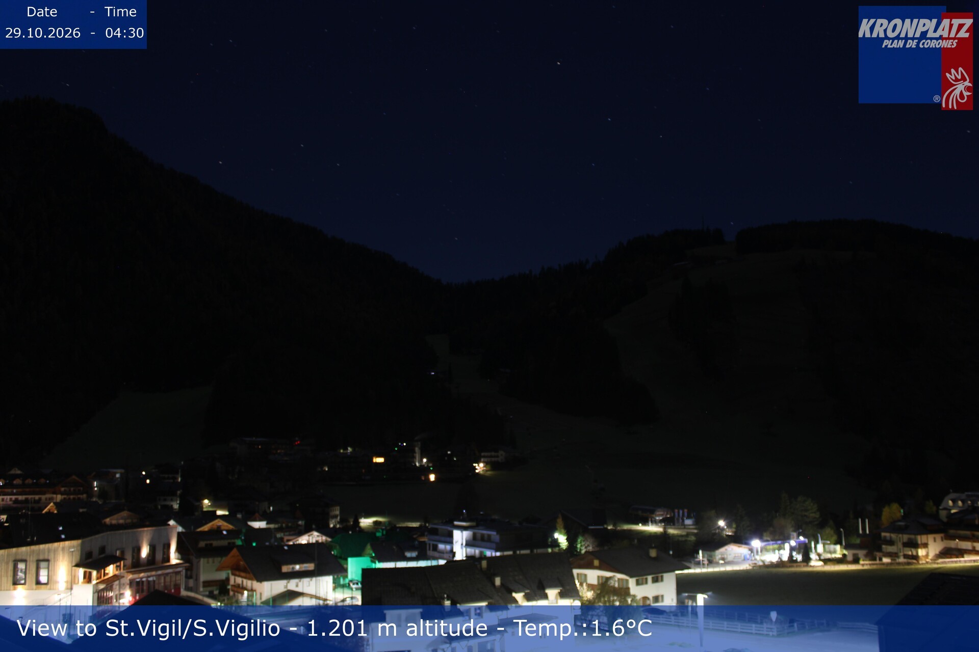 Archiv Foto Webcam St. Vigil am Kronplatz, Südtirol