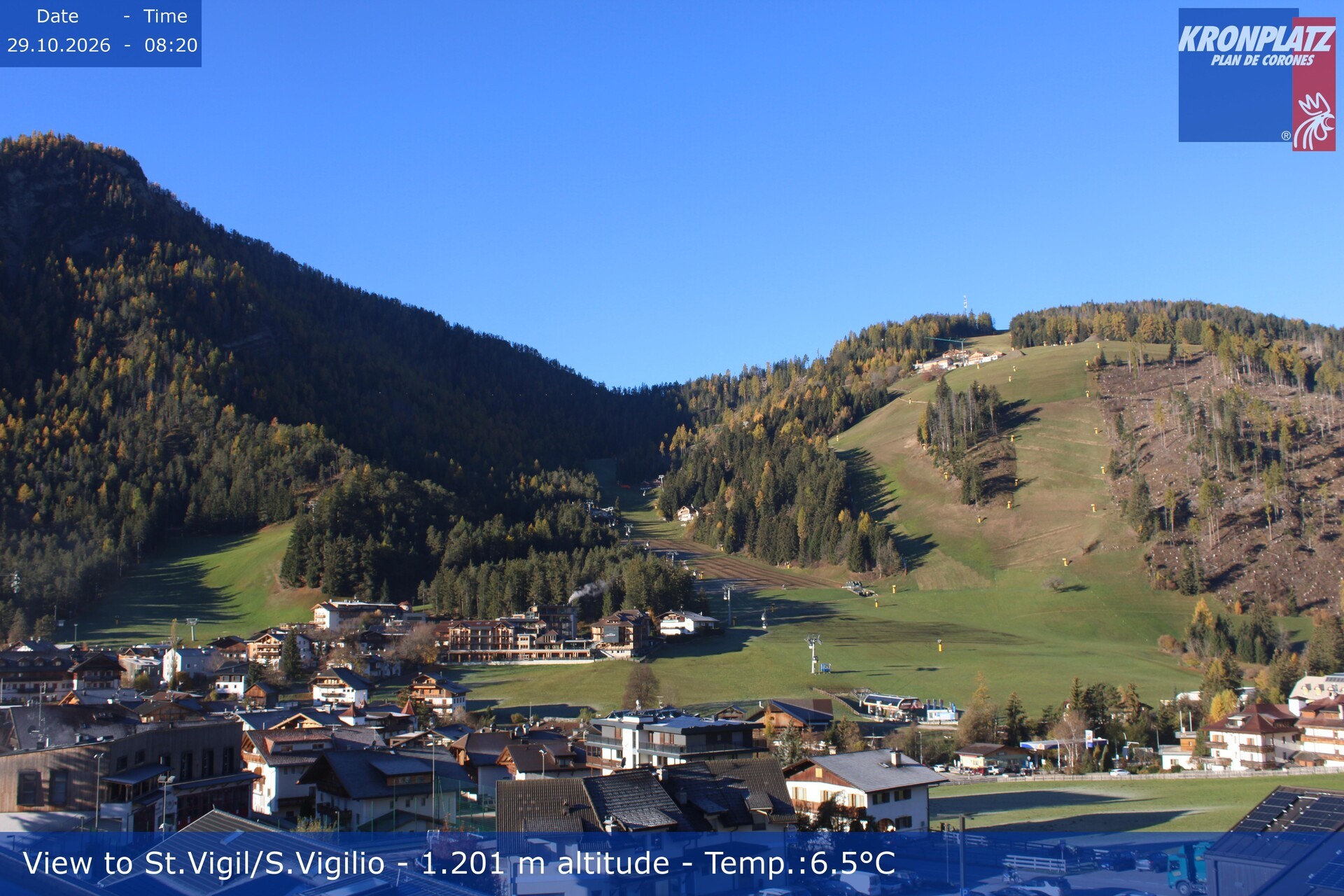 Archiv Foto Webcam St. Vigil am Kronplatz, Südtirol