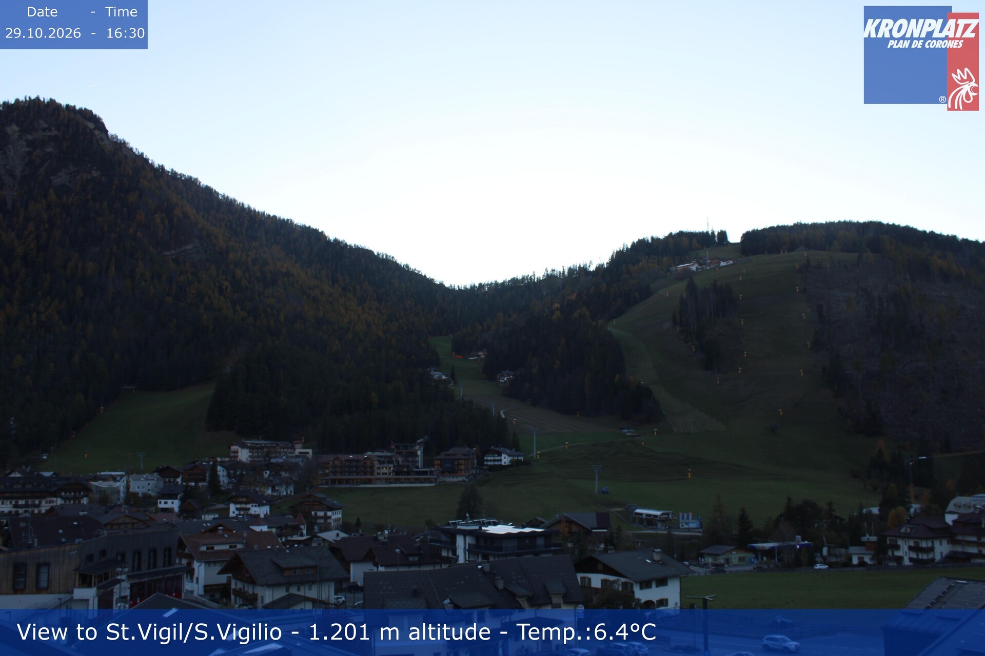 Archiv Foto Webcam St. Vigil am Kronplatz, Südtirol