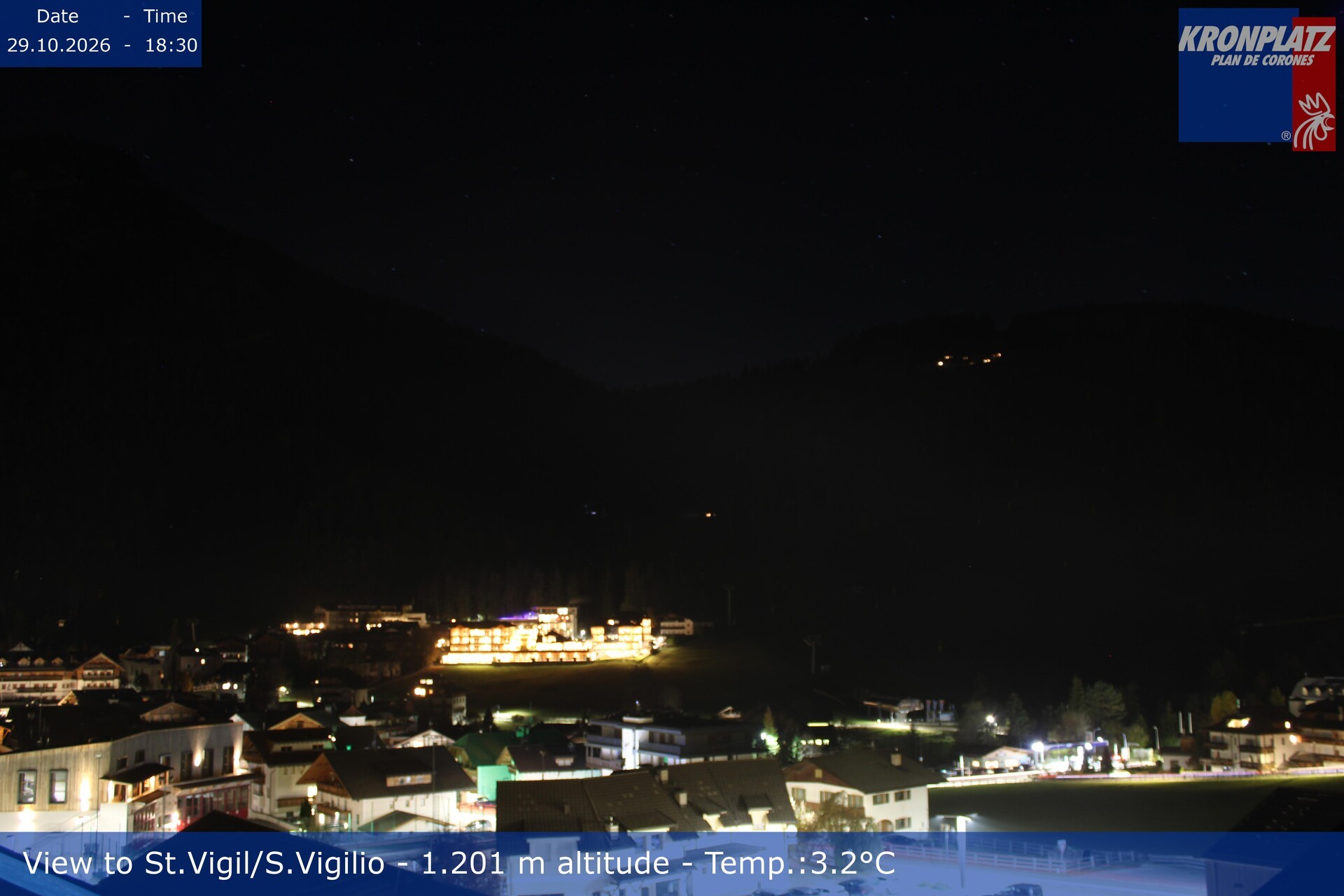 Archiv Foto Webcam St. Vigil am Kronplatz, Südtirol