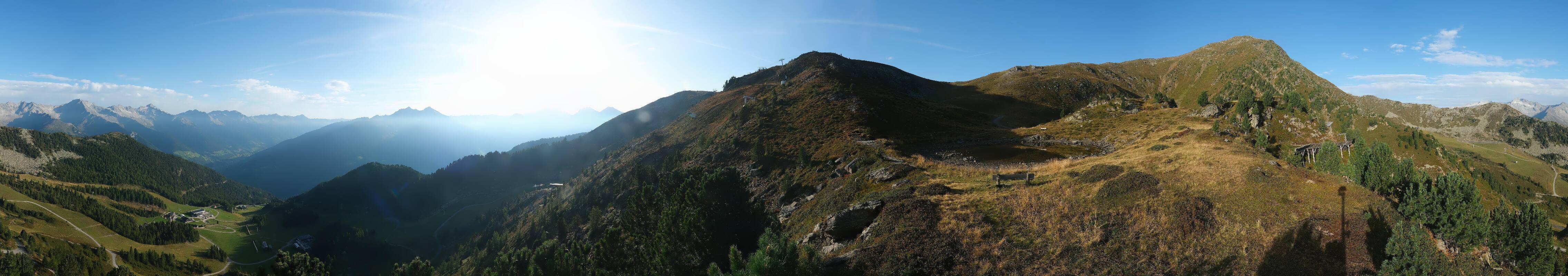 Archiv Foto Webcam Speikboden: Ausblick See und Waldrutschenpark