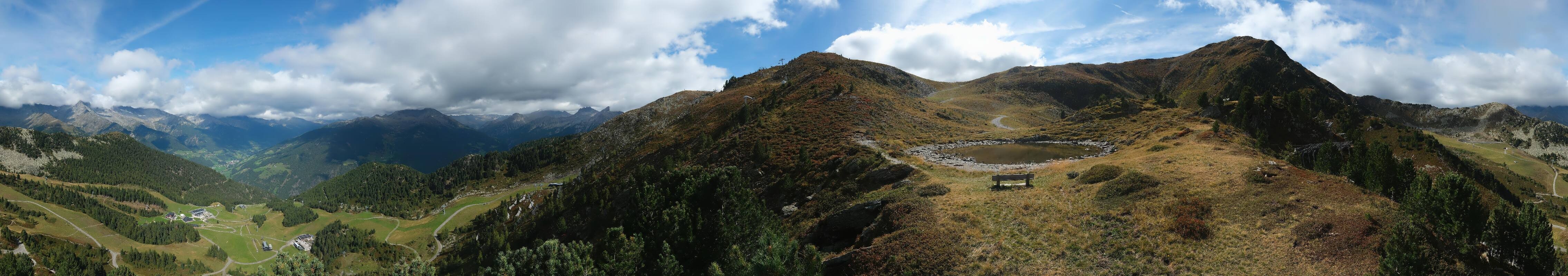 Archiv Foto Webcam Speikboden: Ausblick See und Waldrutschenpark
