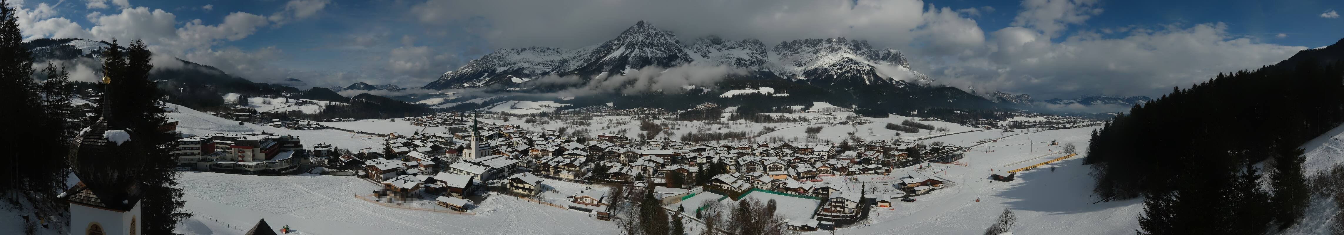 Archived image Webcam Ellmau, mountain range Wilder Kaiser