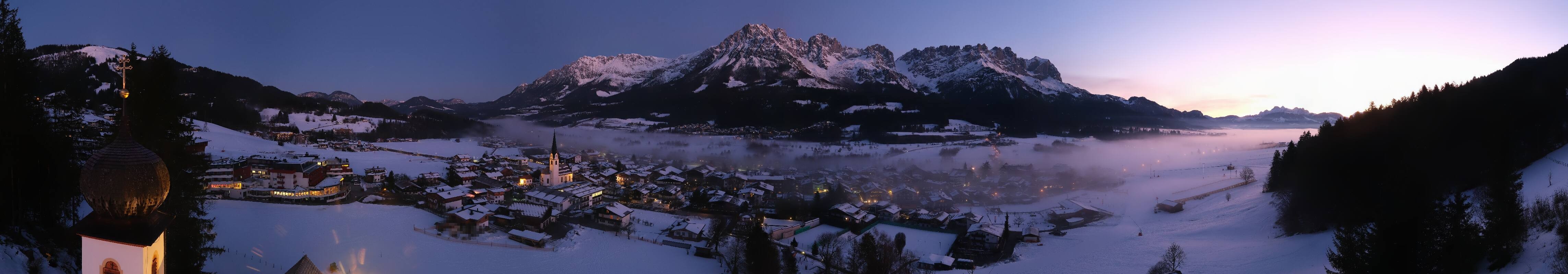 Archived image Webcam Ellmau, mountain range Wilder Kaiser
