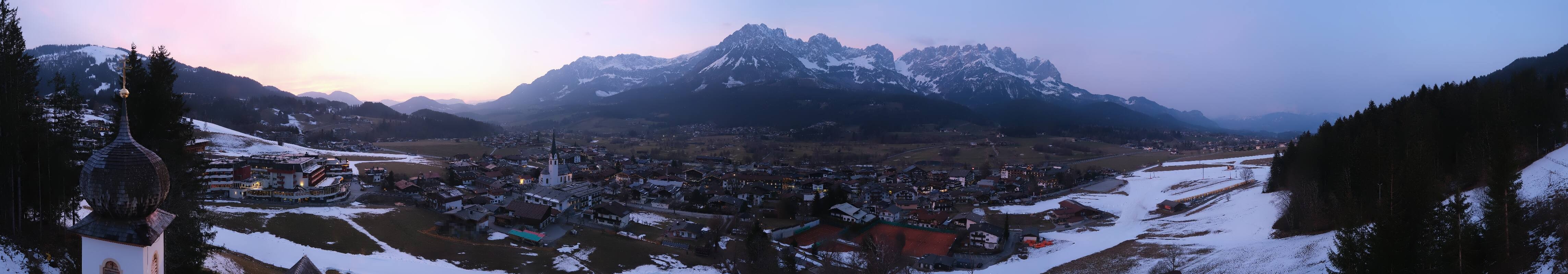 Archived image Webcam Ellmau, mountain range Wilder Kaiser