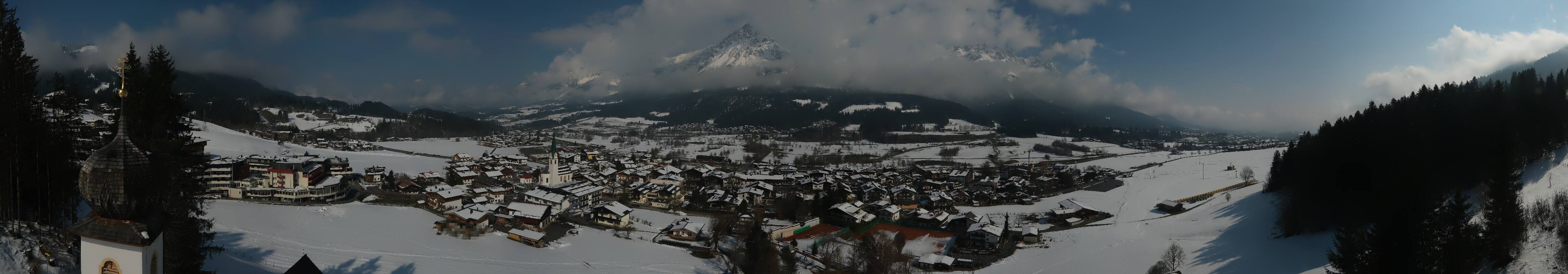 Archived image Webcam Ellmau, mountain range Wilder Kaiser