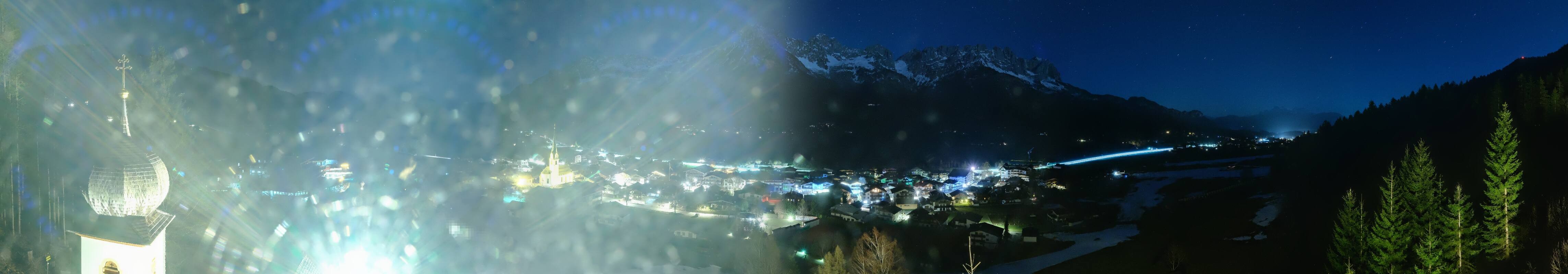 Archived image Webcam Ellmau, mountain range Wilder Kaiser