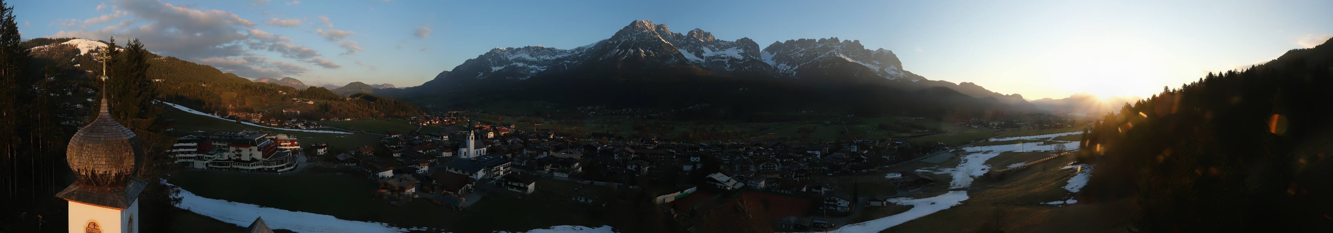 Archived image Webcam Ellmau, mountain range Wilder Kaiser