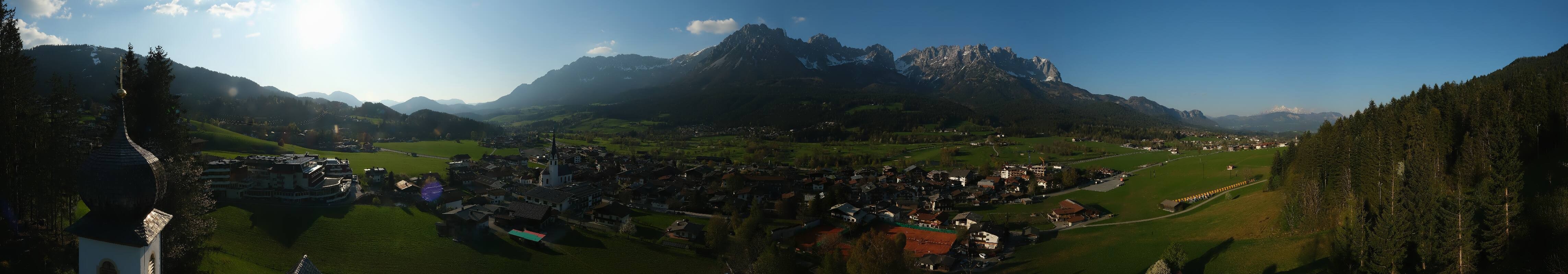 Archived image Webcam Ellmau, mountain range Wilder Kaiser
