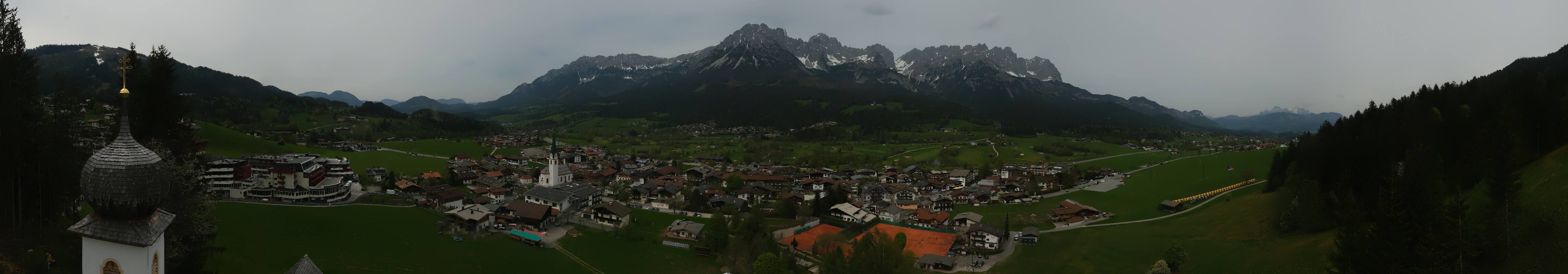 Archived image Webcam Ellmau, mountain range Wilder Kaiser