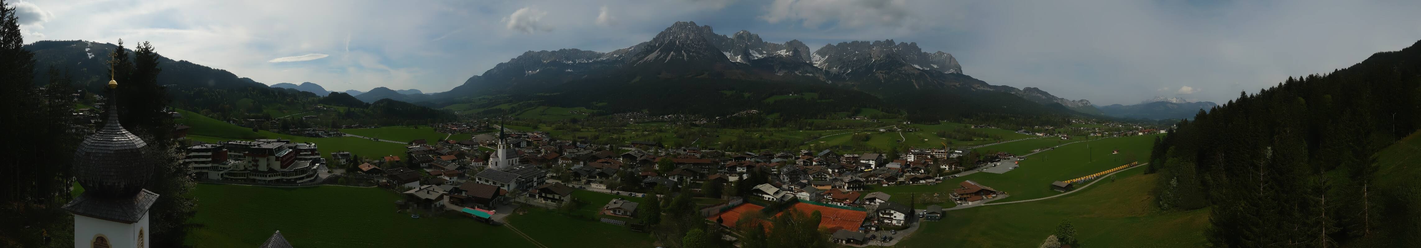 Archived image Webcam Ellmau, mountain range Wilder Kaiser