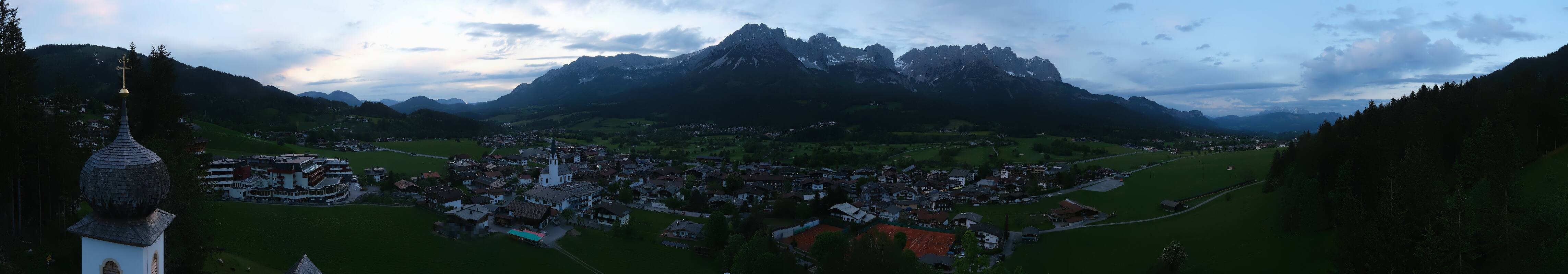Archived image Webcam Ellmau, mountain range Wilder Kaiser
