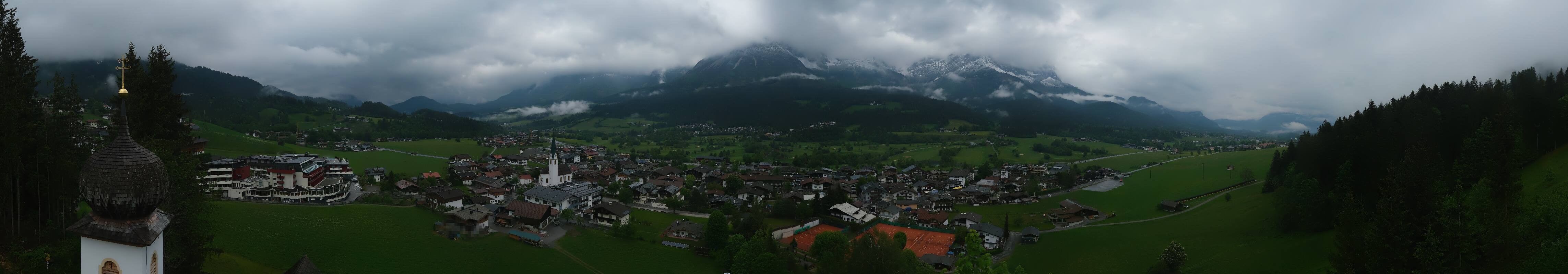 Archived image Webcam Ellmau, mountain range Wilder Kaiser