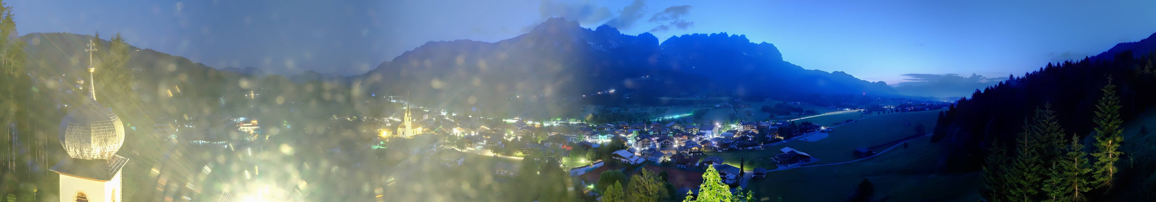 Archived image Webcam Ellmau, mountain range Wilder Kaiser