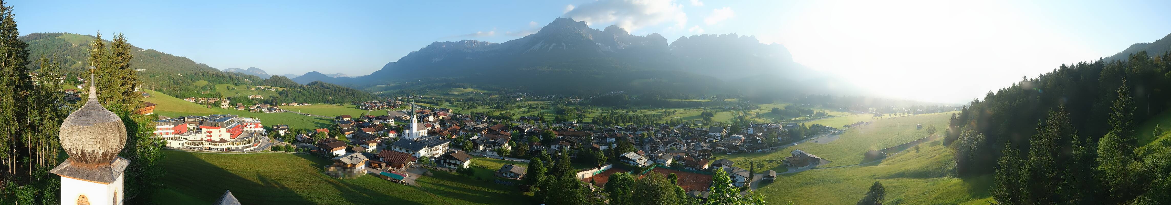Archived image Webcam Ellmau, mountain range Wilder Kaiser
