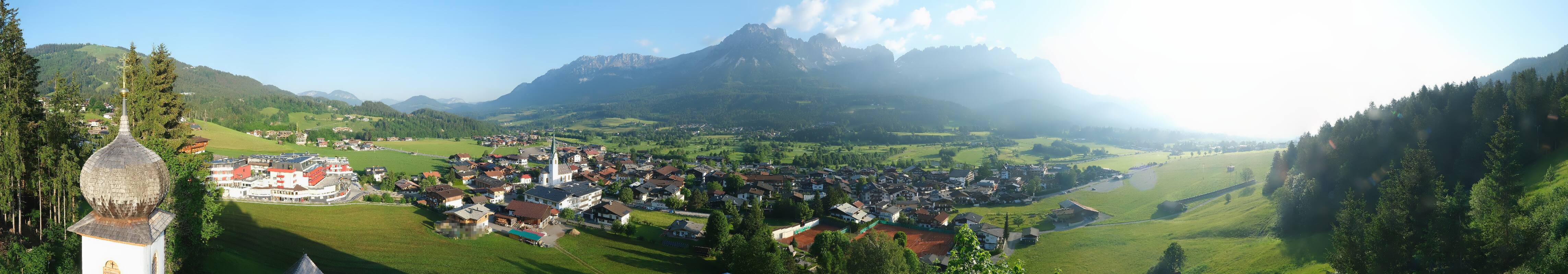 Archived image Webcam Ellmau, mountain range Wilder Kaiser