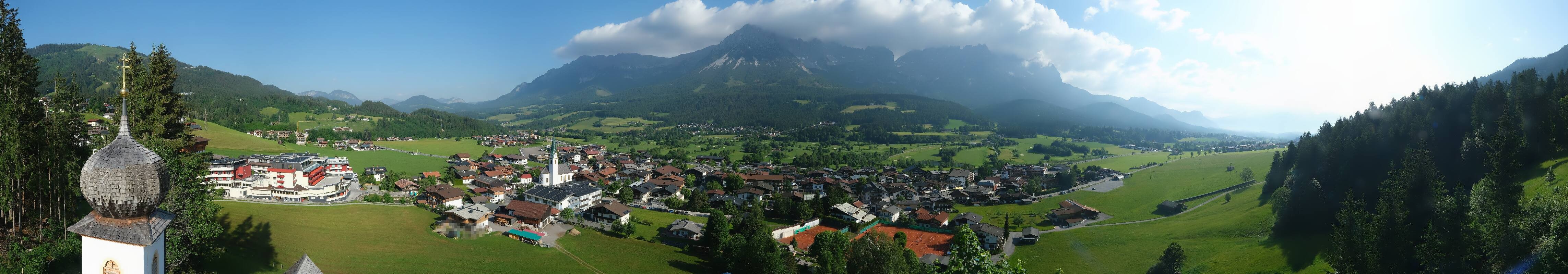 Archived image Webcam Ellmau, mountain range Wilder Kaiser