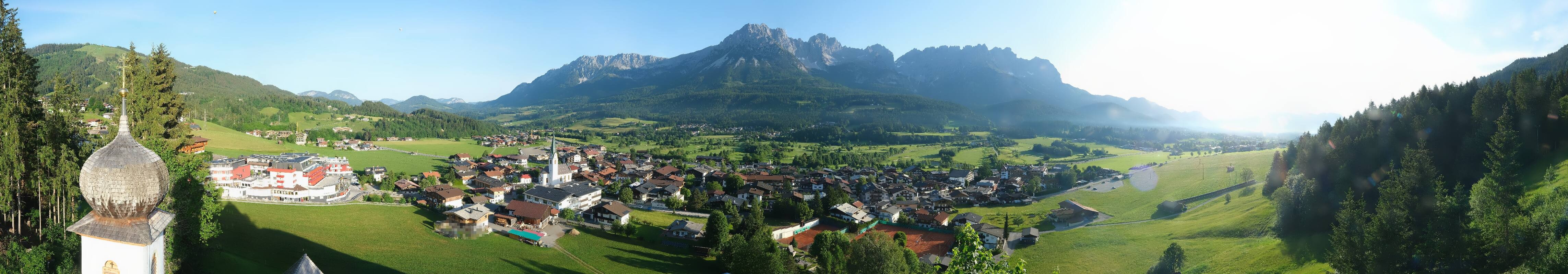 Archived image Webcam Ellmau, mountain range Wilder Kaiser