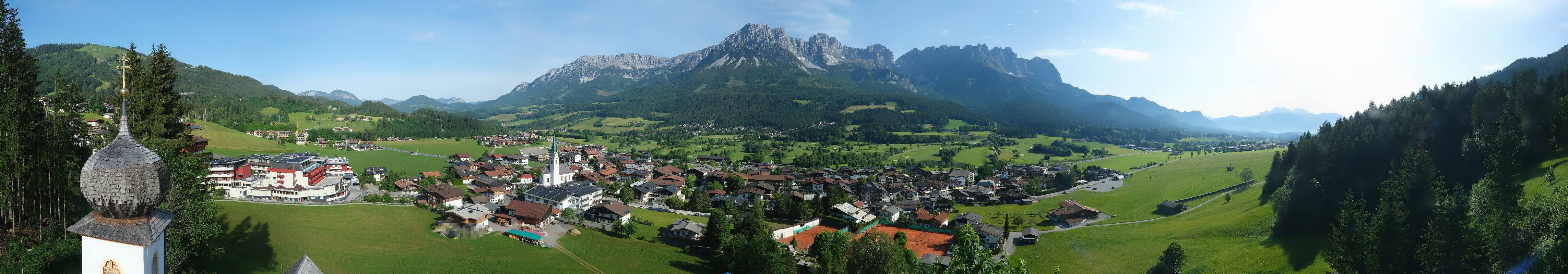 Archived image Webcam Ellmau, mountain range Wilder Kaiser