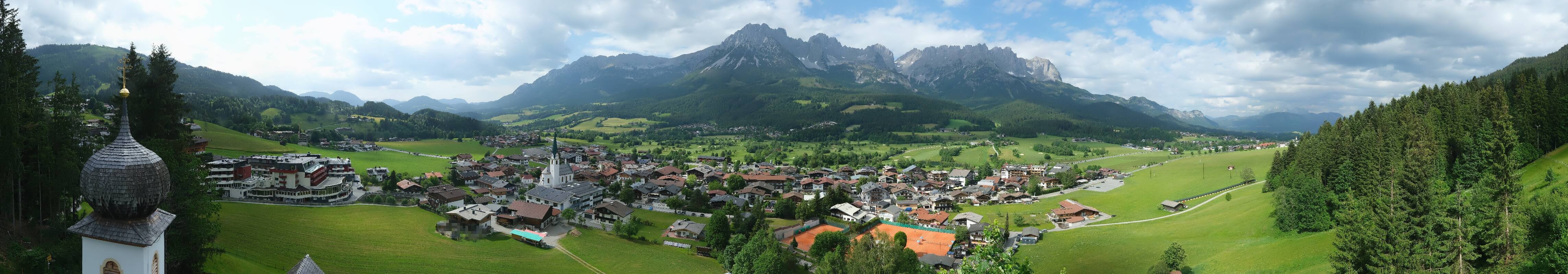 Archived image Webcam Ellmau, mountain range Wilder Kaiser