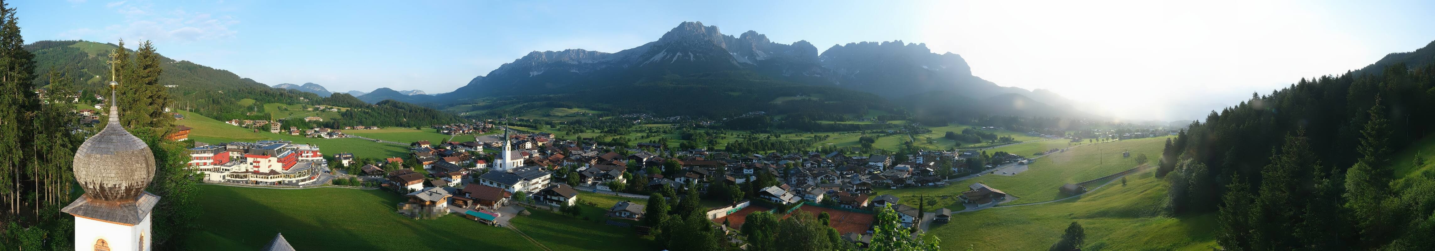 Archived image Webcam Ellmau, mountain range Wilder Kaiser