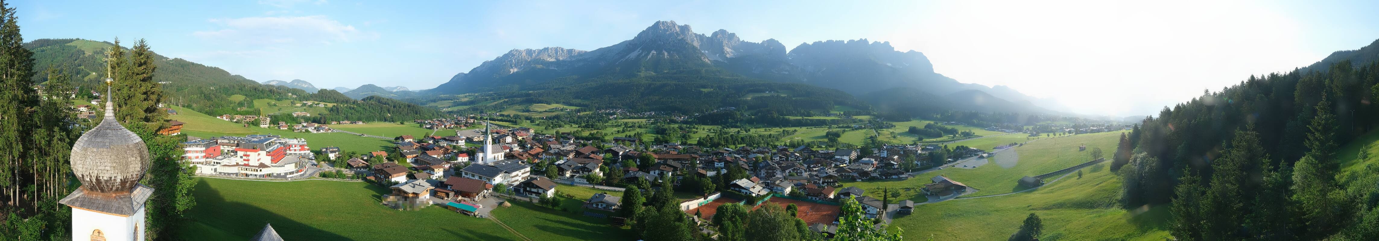 Archived image Webcam Ellmau, mountain range Wilder Kaiser