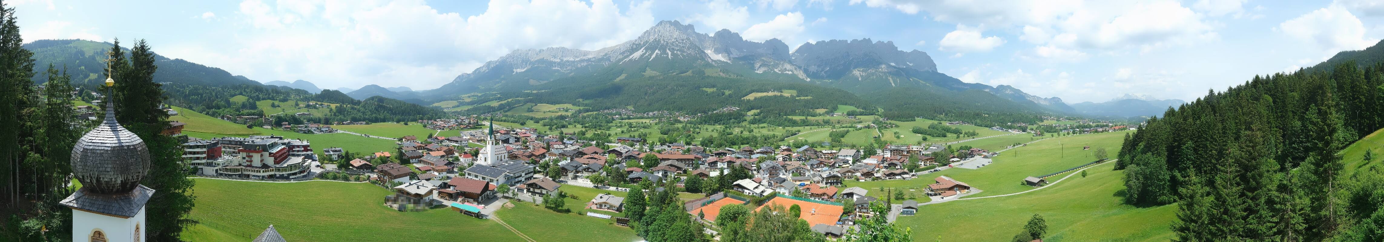 Archived image Webcam Ellmau, mountain range Wilder Kaiser