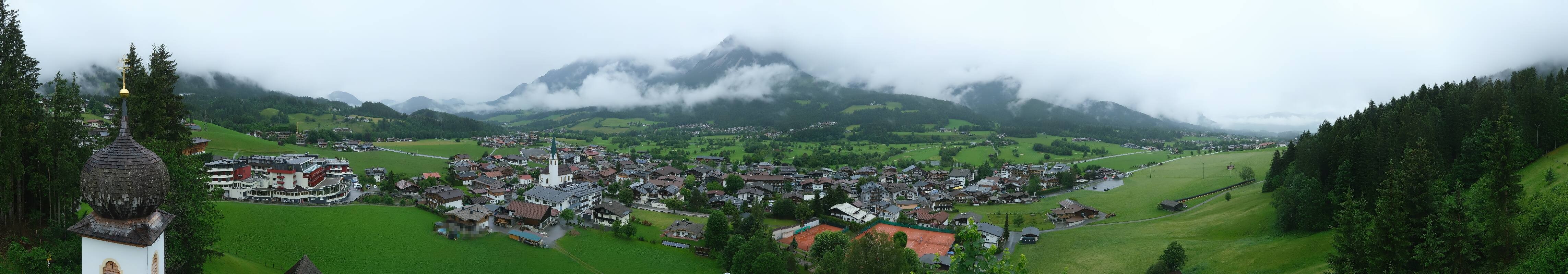 Archived image Webcam Ellmau, mountain range Wilder Kaiser