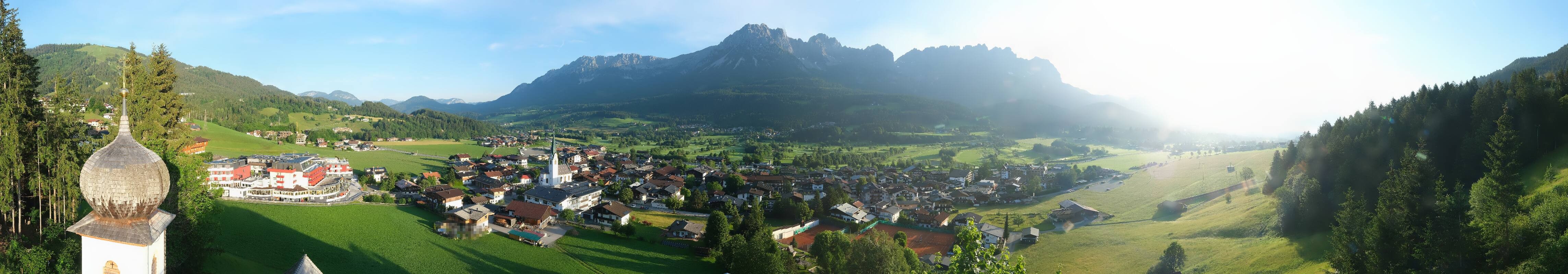 Archived image Webcam Ellmau, mountain range Wilder Kaiser
