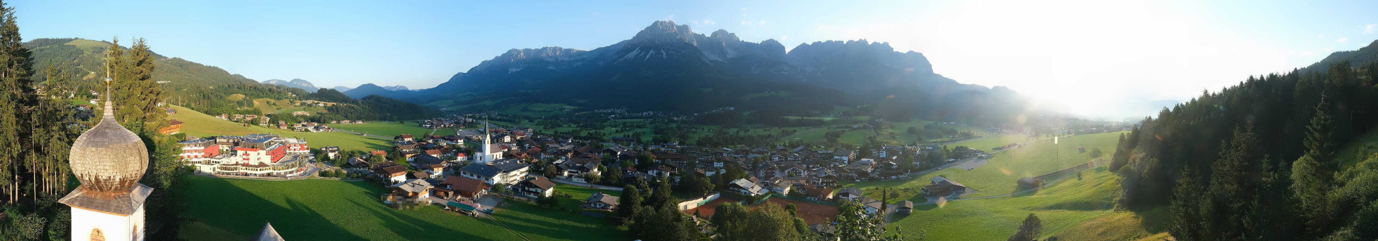 Archived image Webcam Ellmau, mountain range Wilder Kaiser