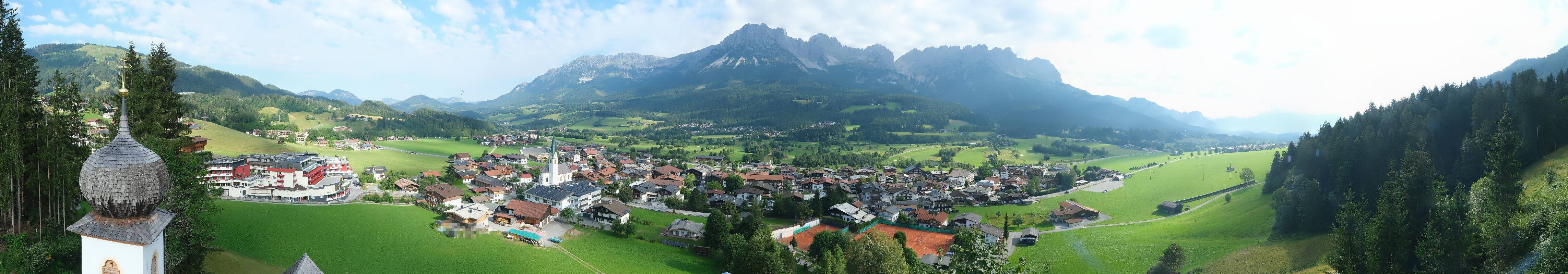 Archived image Webcam Ellmau, mountain range Wilder Kaiser