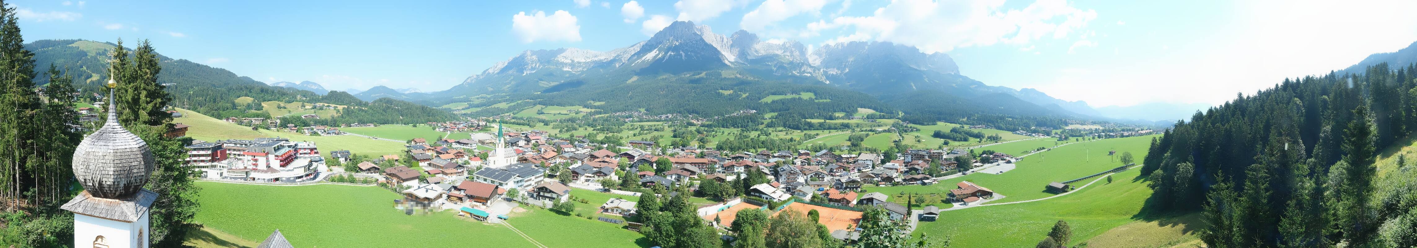 Archived image Webcam Ellmau, mountain range Wilder Kaiser
