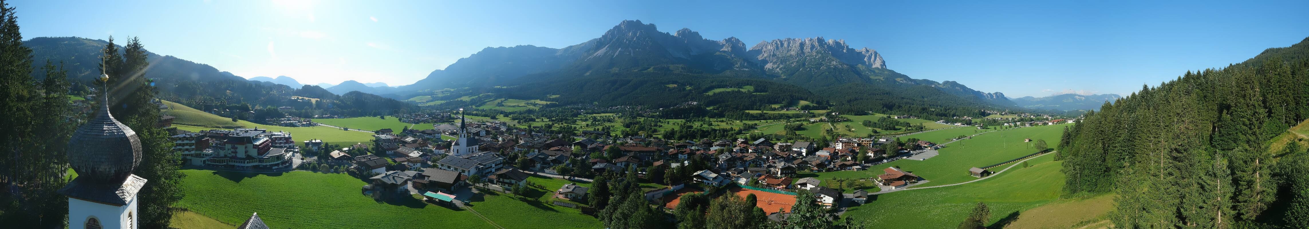 Archived image Webcam Ellmau, mountain range Wilder Kaiser