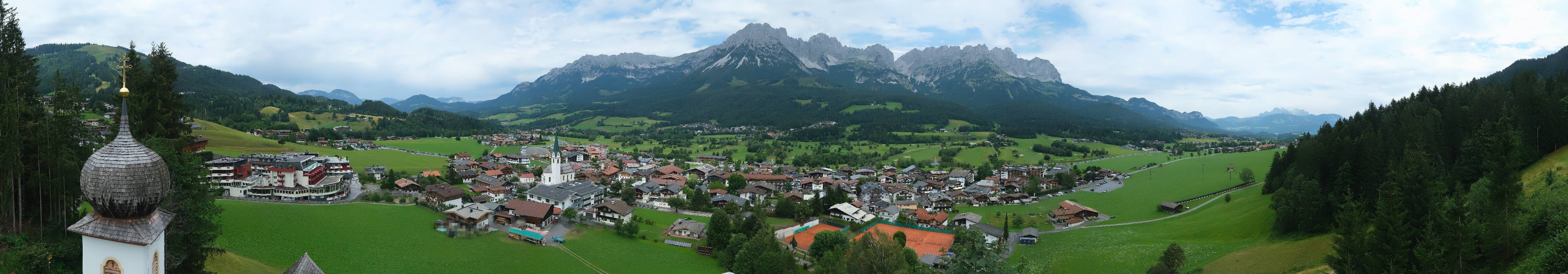 Archived image Webcam Ellmau, mountain range Wilder Kaiser