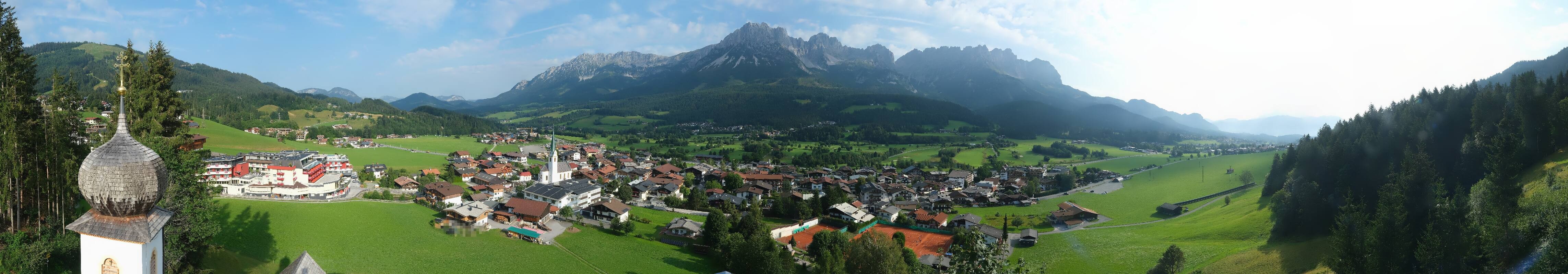 Archived image Webcam Ellmau, mountain range Wilder Kaiser